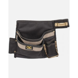 CLC 1245 46" Max Waste Tool Belt 6 Pocket, 2" Wide, Tan/Black, Polyester